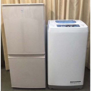 【セット販売 ID :　S-041】<br>冷蔵庫：SHARP／2015年製／137ﾘｯﾄﾙ<br>洗濯機：日立／2015年製／5kg