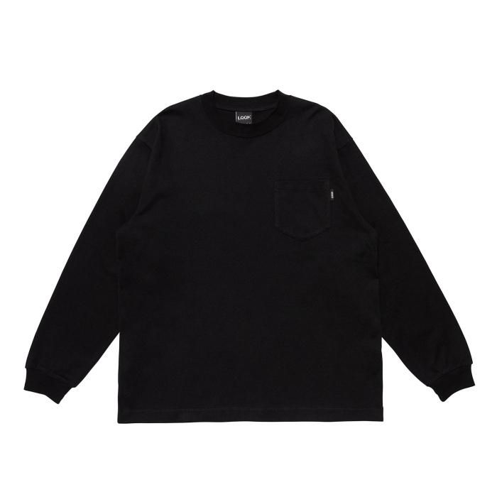 LQQK STUDIO L/S RUGBY WEIGHT POCKET TEE - HUC|フック LQQK STUDIO L/S RUGBY WEIGHT POCKET TEE - HUC|フック
