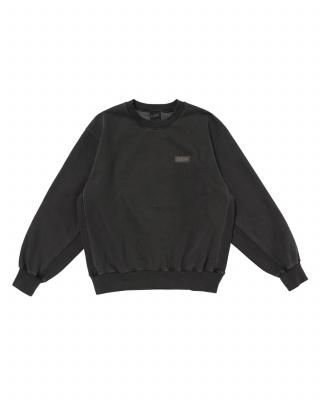 LQQK STUDIOWASHED FLEECE CREWNECK Micro Logo Ver.