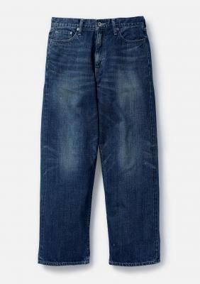 WASHED DENIM DP WIDE PANTS