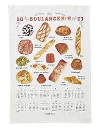 （ご予約）fog linen work 2023 リネンカレンダ−クロス　フランスのパン屋さん