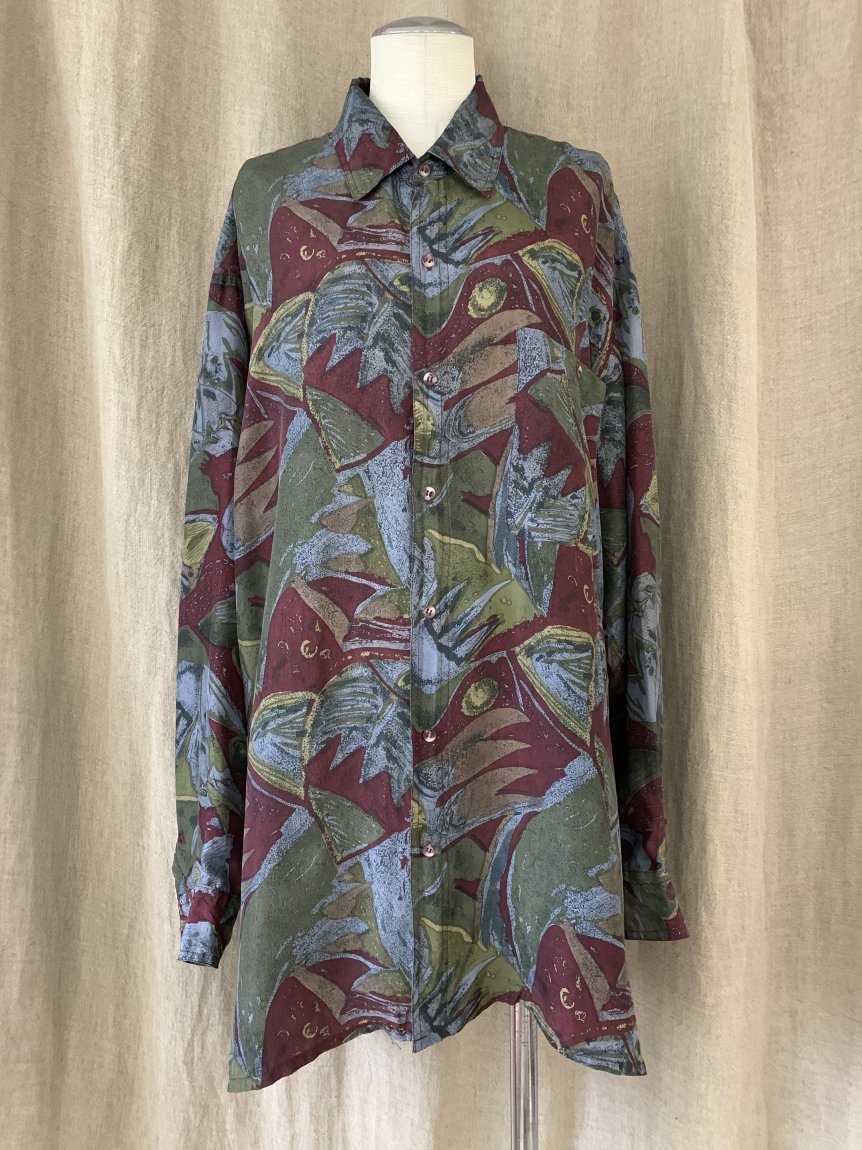 silk shirt(vintage&used7)