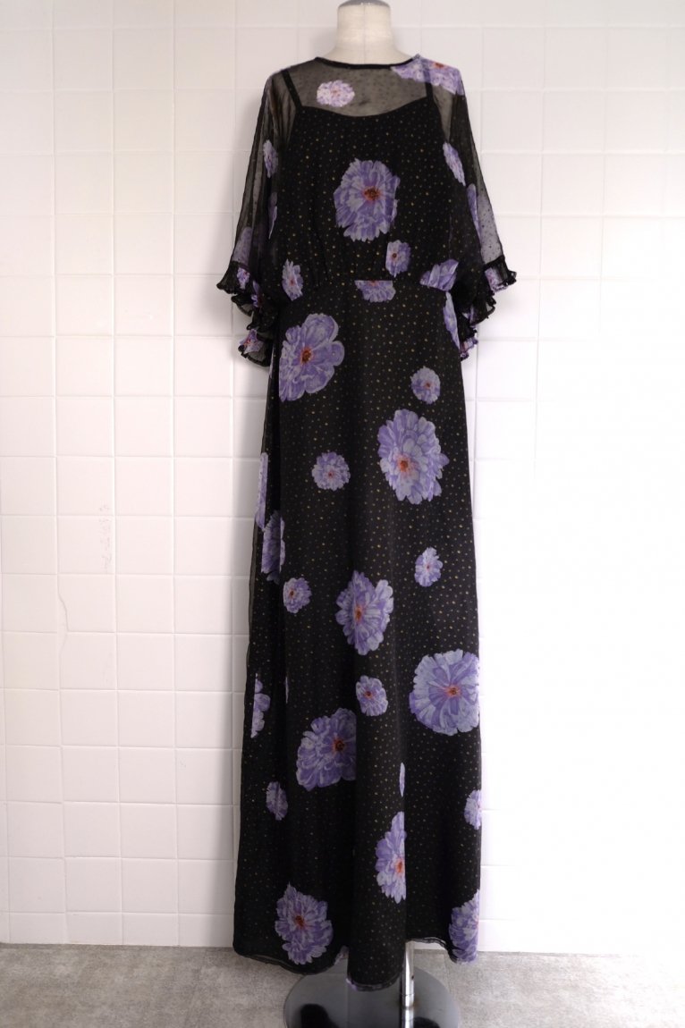 flower long dress(vintage&used16)