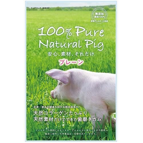 メール便配送 豚皮ガム プレーン 12本 100 Pure Natural Pig 犬用 おやつ 歯みがき 無添加 コラーゲン 2個まで 犬猫用療法食 観賞魚の専門通販 ペットのいる暮らしのお店 ペット家族