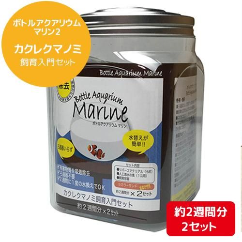 カクレクマノミ 飼育セット カクレクマノミ付き ボトルアクアリウム マリン2 水槽 小型 ボトル アクアリウム ペット アクア 魚 観賞魚 海水魚 犬猫用療法食 観賞魚の専門通販 ペットのいる暮らしのお店 ペット家族