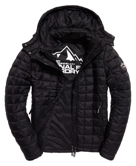 サイズ XS～XXL【Superdry】Hooded Box Quilt Fuji Jacket・black ...