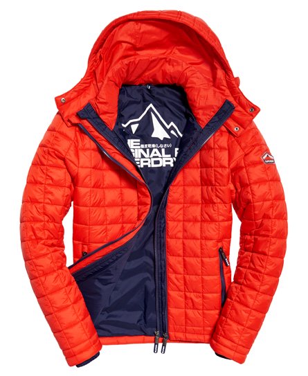 サイズ XS～XXL【Superdry】Hooded Box Quilt Fuji Jacket・sport code red - Superdry.極度乾燥（しなさい）  ヨーロッパ直輸入専門店（してます）