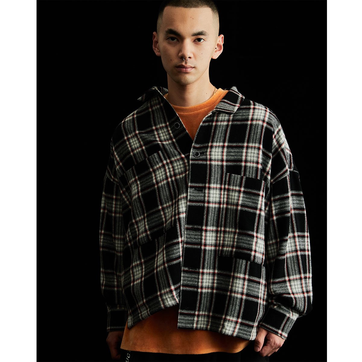 PLAID FLANNEL JKT - TIGHTBOOTH PRODUCTION