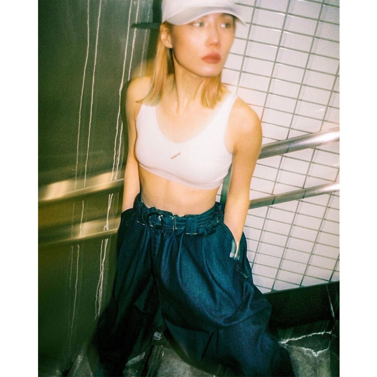 DENIM CROPPED PANTS - TIGHTBOOTH PRODUCTION