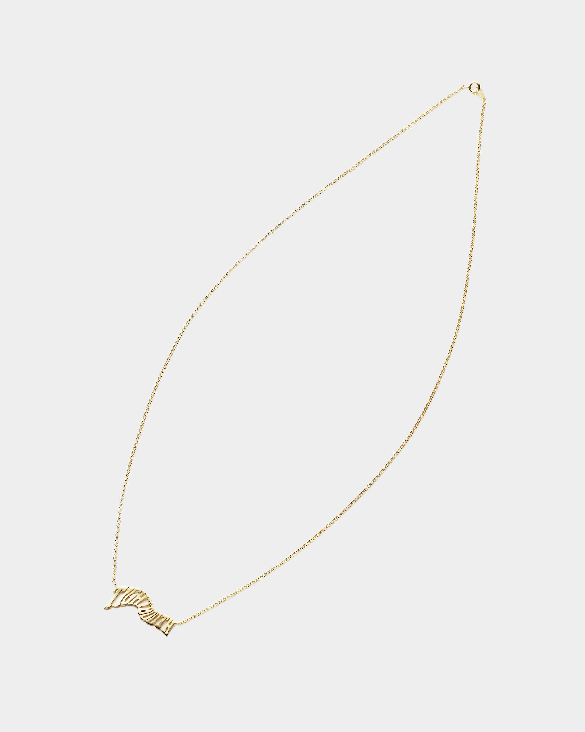 ACID LOGO NECKLACE - Brass x Gold Plating - TIGHTBOOTH ACID LOGO NECKLACE - Brass x Gold Plating - TIGHTBOOTH