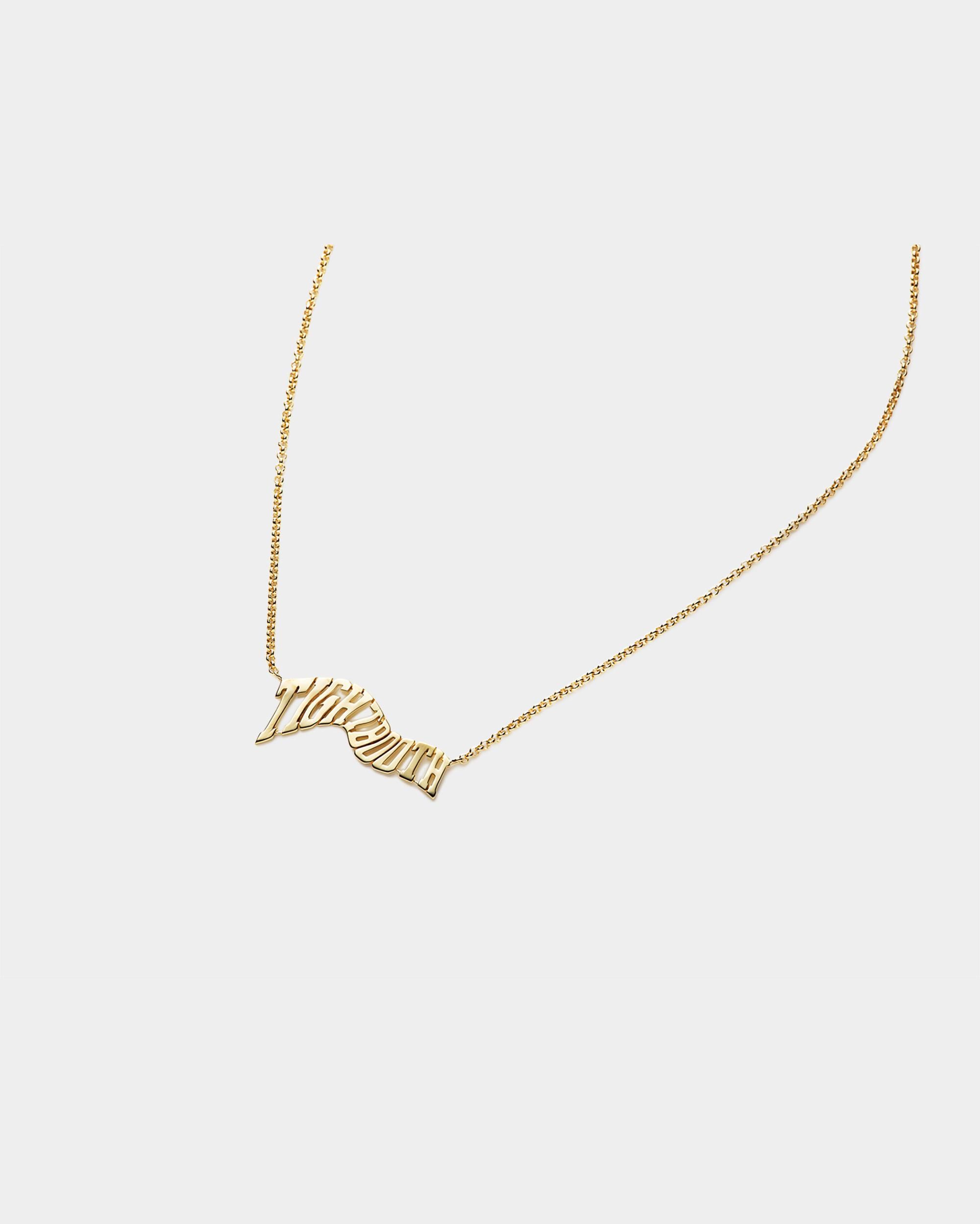 ACID LOGO NECKLACE - Brass x Gold Plating - TIGHTBOOTH ACID LOGO NECKLACE - Brass x Gold Plating - TIGHTBOOTH