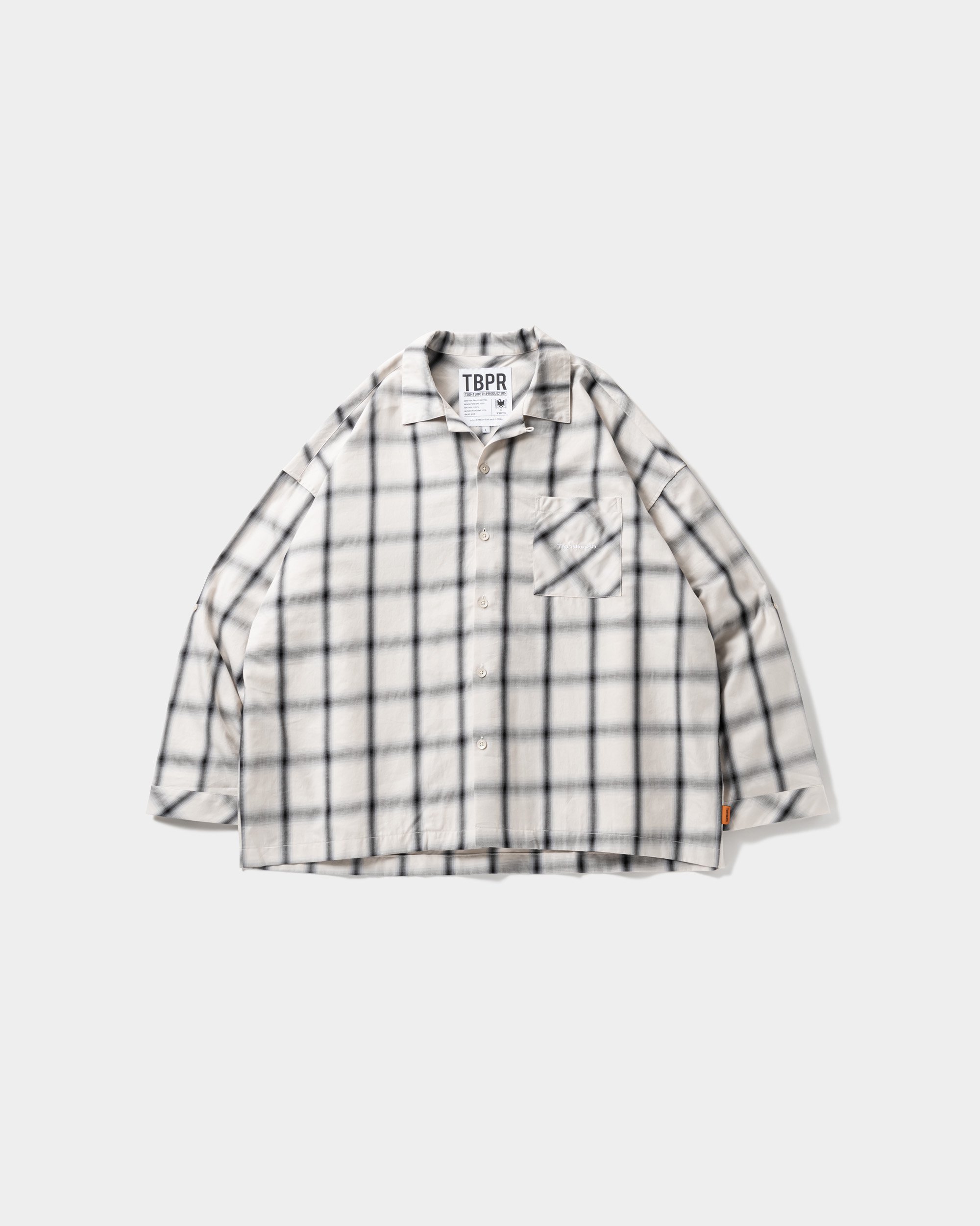 tightbooth GINGHAM ROLL UP SHIRT