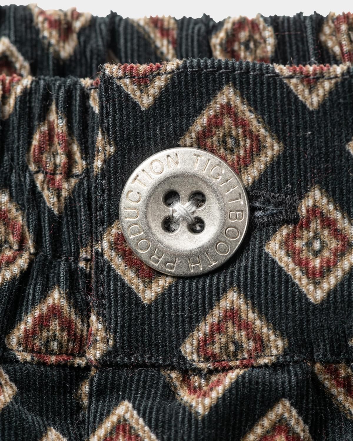 RHOMBUS CORDUROY BAGGY SLACKS - TIGHTBOOTH® タイトブース RHOMBUS CORDUROY BAGGY SLACKS - TIGHTBOOTH® タイトブース