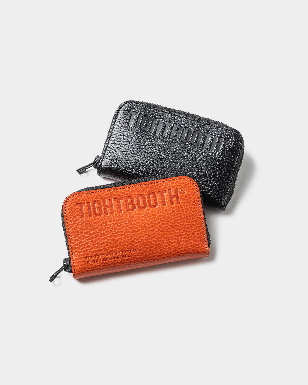 TIGHTBOOTH LEATHER ZIP AROUND WALLET-