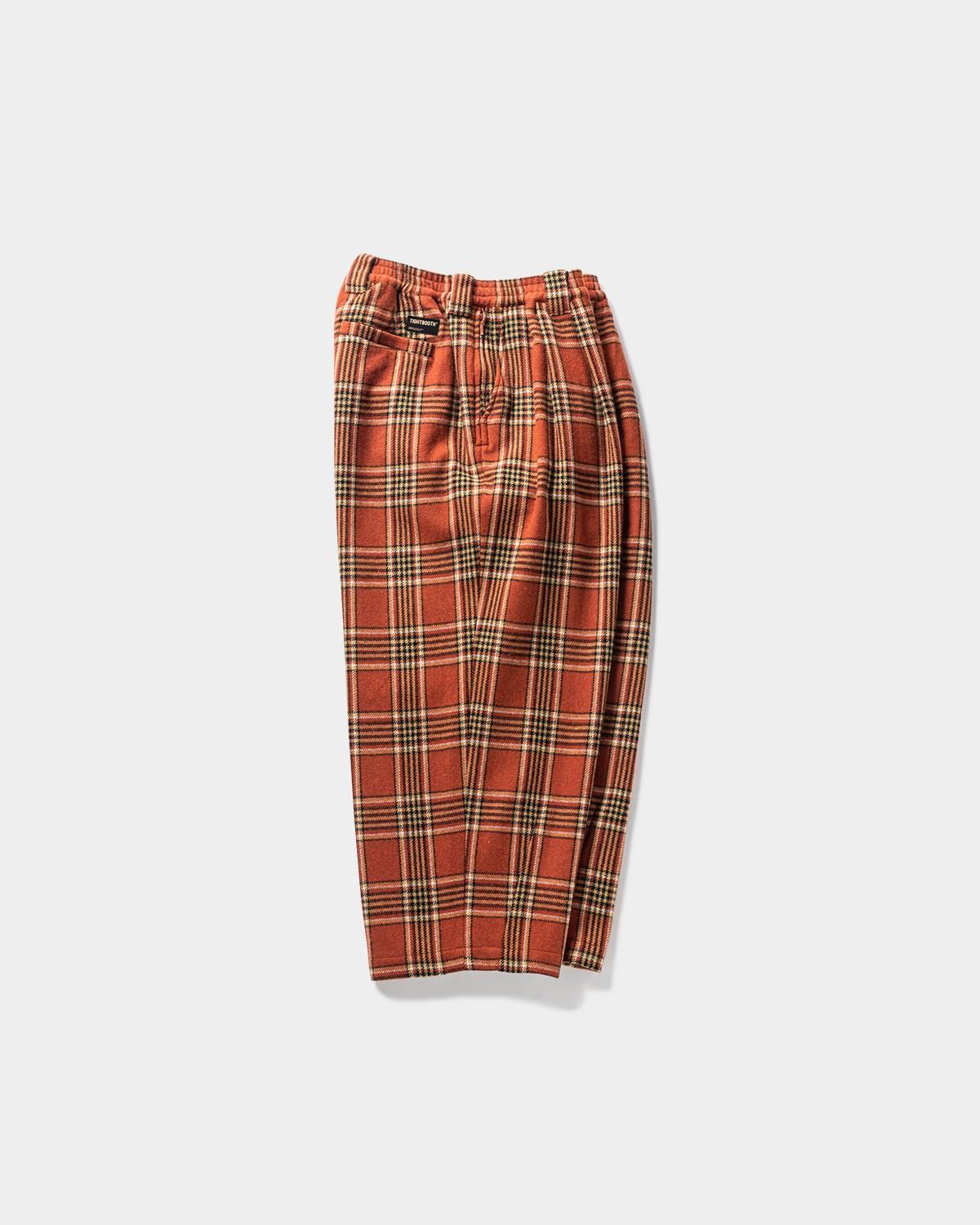 PLAID FLANNEL BAGGY SLACKS - TIGHTBOOTH® タイトブース PLAID FLANNEL BAGGY SLACKS - TIGHTBOOTH® タイトブース