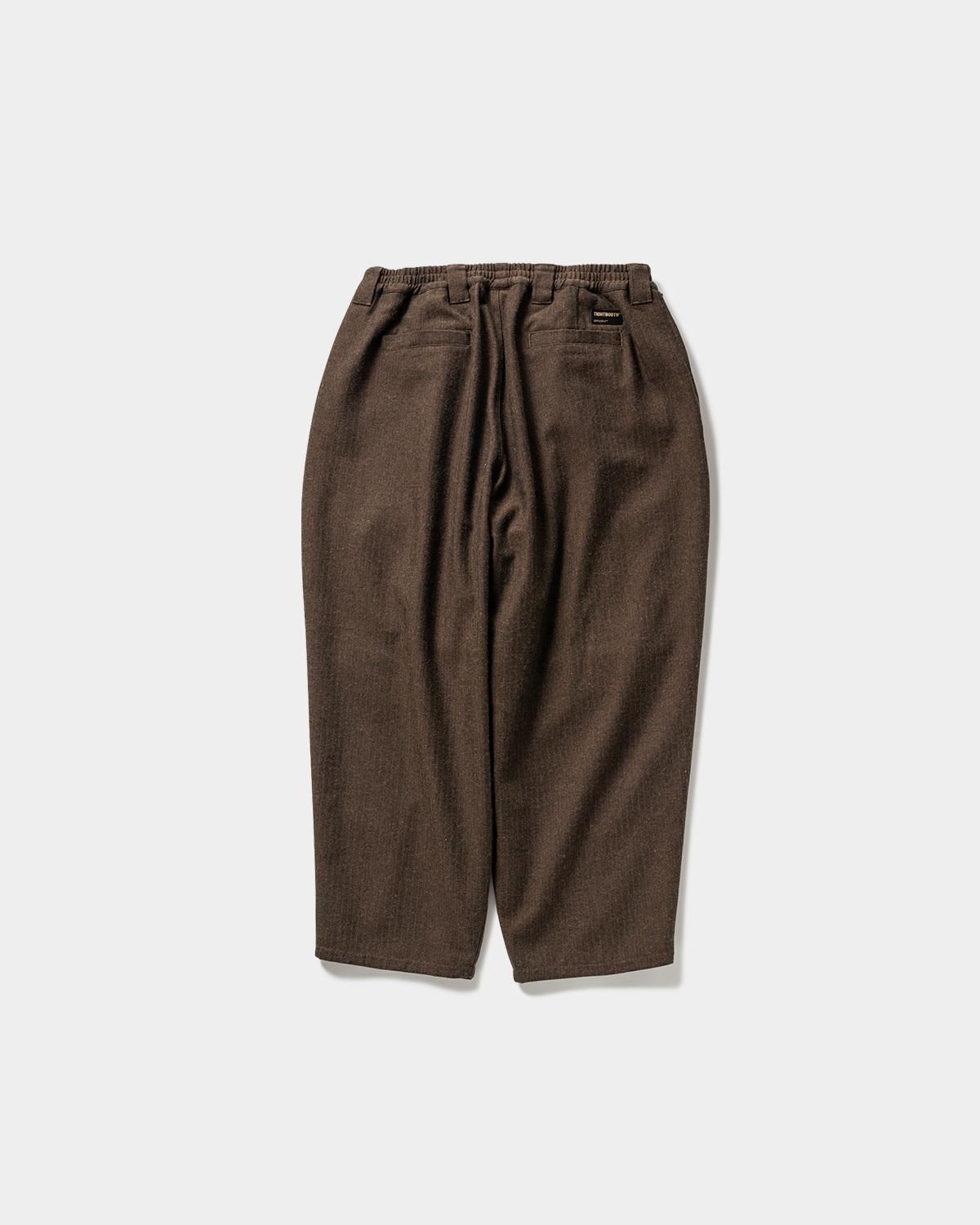 WOOL HERRINGBONE BALLOON PANTS - TIGHTBOOTH® タイトブース WOOL HERRINGBONE BALLOON PANTS - TIGHTBOOTH® タイトブース