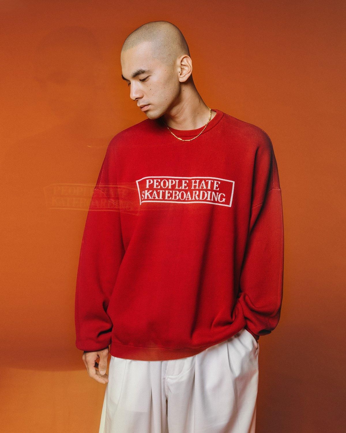 PEOPLE HATE SKATE SWEATER - TIGHTBOOTH® タイトブース PEOPLE HATE SKATE SWEATER - TIGHTBOOTH® タイトブース
