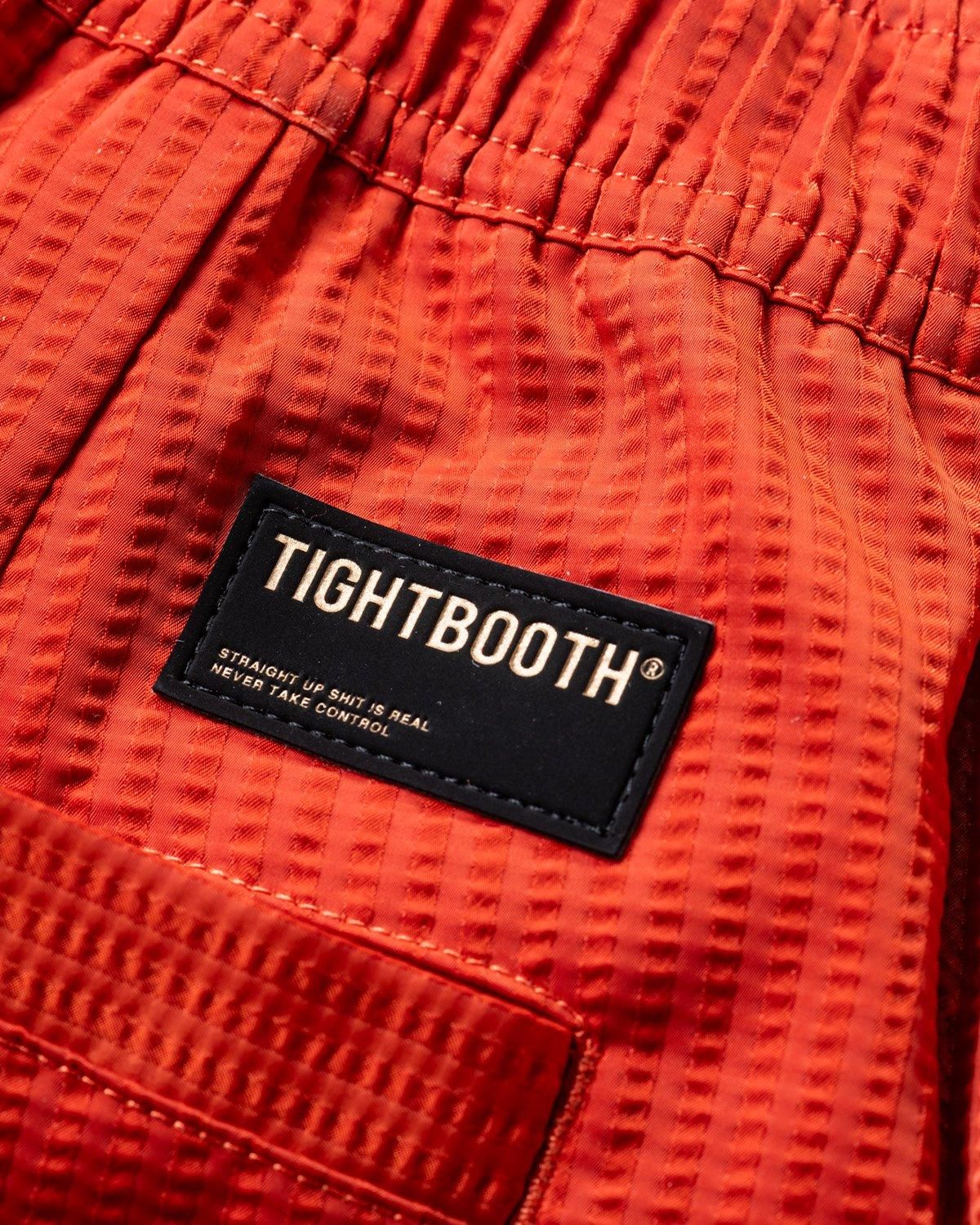 SEERSUCKER CROPPED CARGO PANTS - TIGHTBOOTH® タイトブース