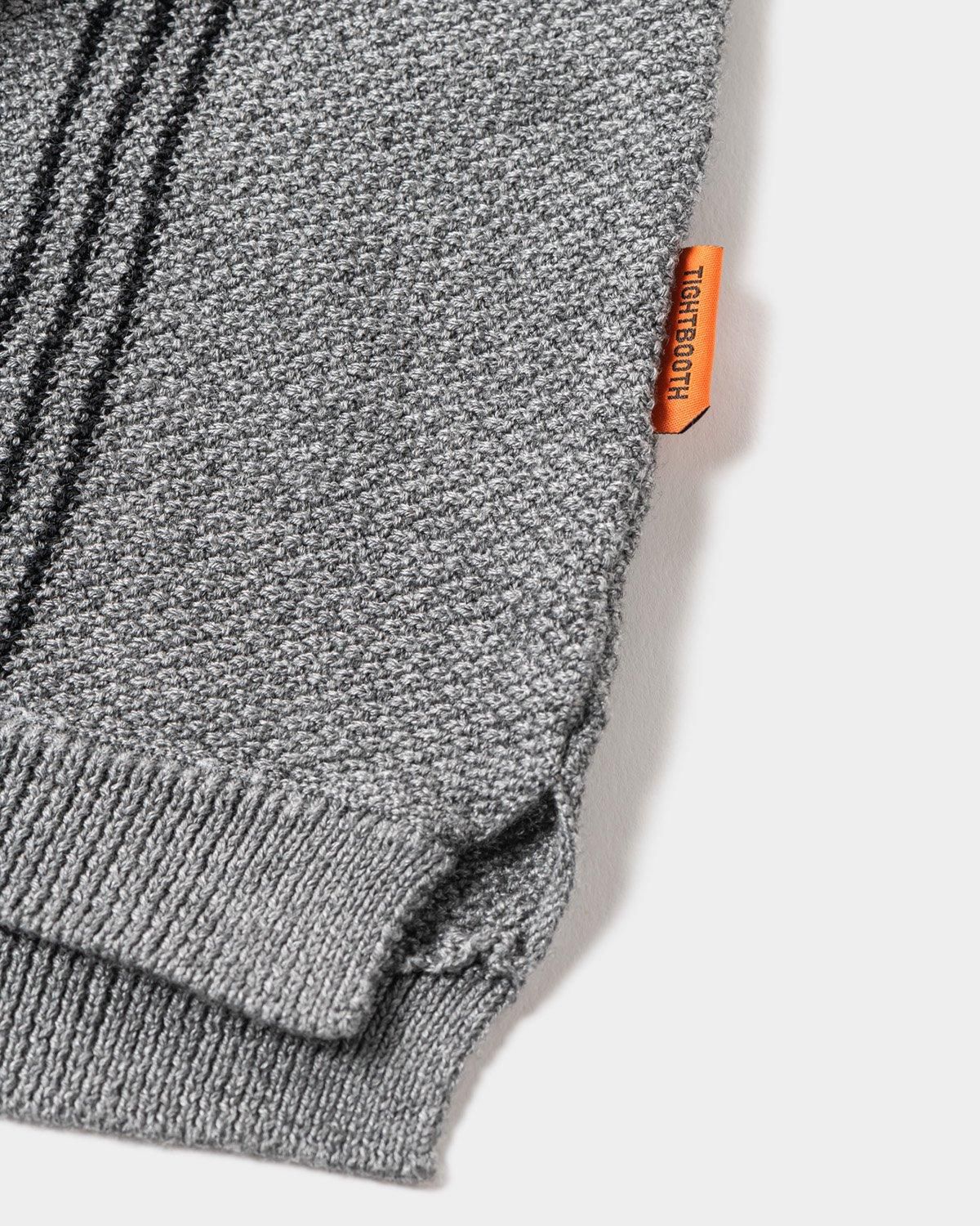 STRIPE KNIT POLO - TIGHTBOOTH® タイトブース オフィシャル STRIPE KNIT POLO - TIGHTBOOTH® タイトブース オフィシャル