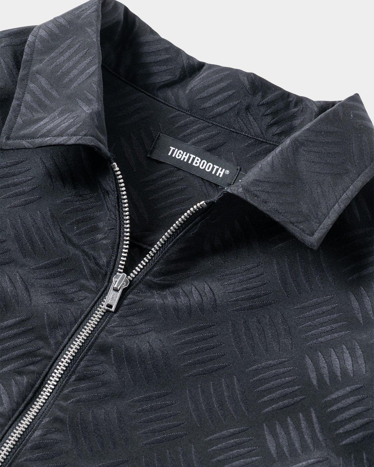 CHECKER PLATE HALF ZIP SHIRT - TIGHTBOOTH® タイトブース CHECKER PLATE HALF ZIP SHIRT - TIGHTBOOTH® タイトブース