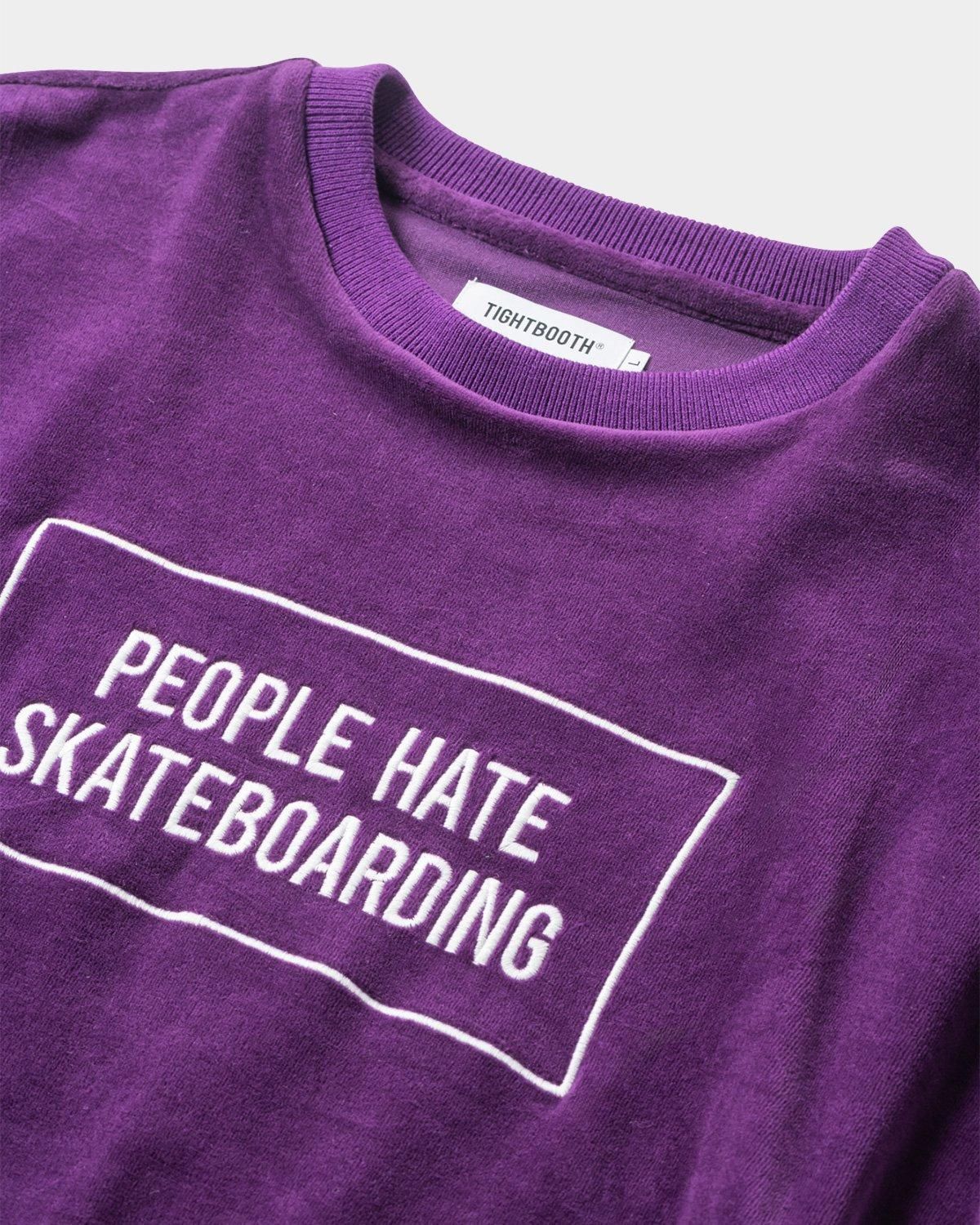 PEOPLE HATE SKATE VELOUR L/S - TIGHTBOOTH® タイトブース PEOPLE HATE SKATE VELOUR L/S - TIGHTBOOTH® タイトブース
