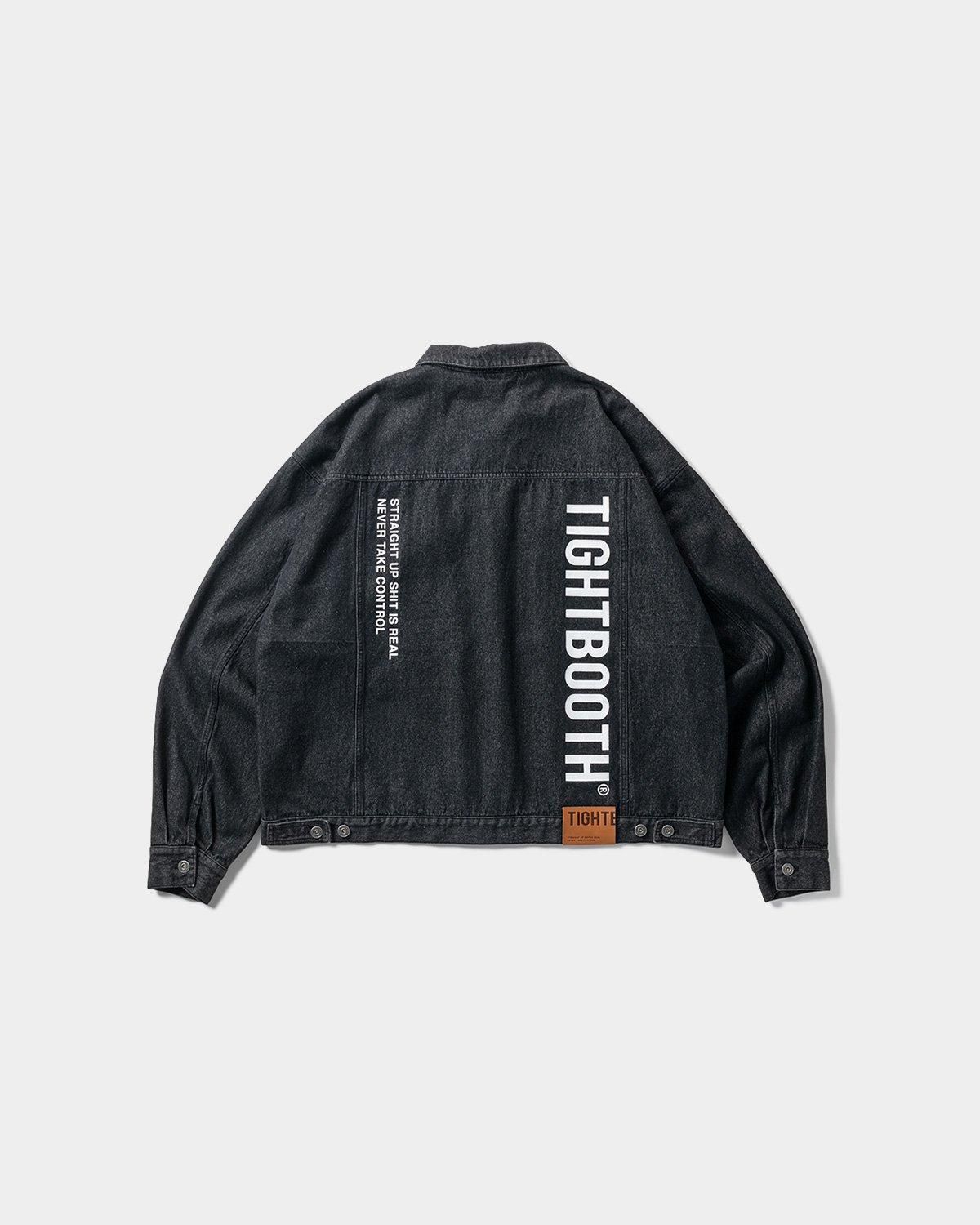 LABEL LOGO DENIM JACKET - TIGHTBOOTH® タイトブース LABEL LOGO DENIM JACKET - TIGHTBOOTH® タイトブース