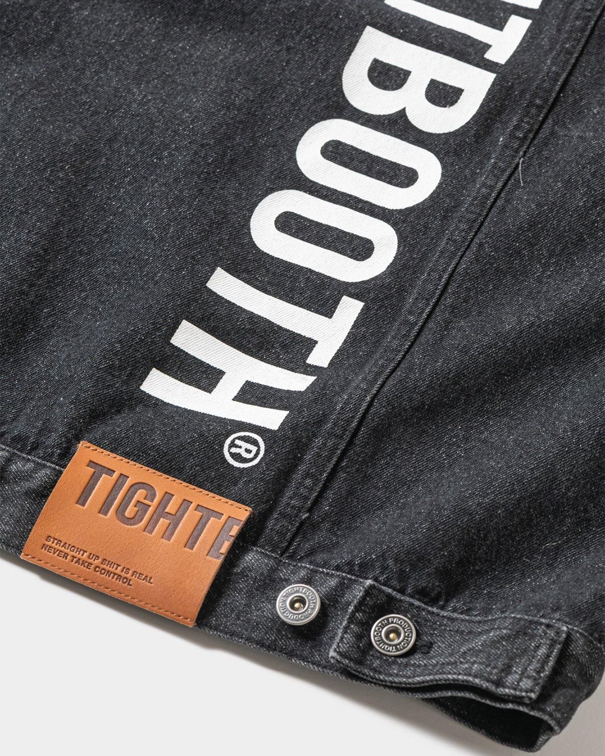 LABEL LOGO DENIM JACKET - TIGHTBOOTH® タイトブース LABEL LOGO DENIM JACKET - TIGHTBOOTH® タイトブース