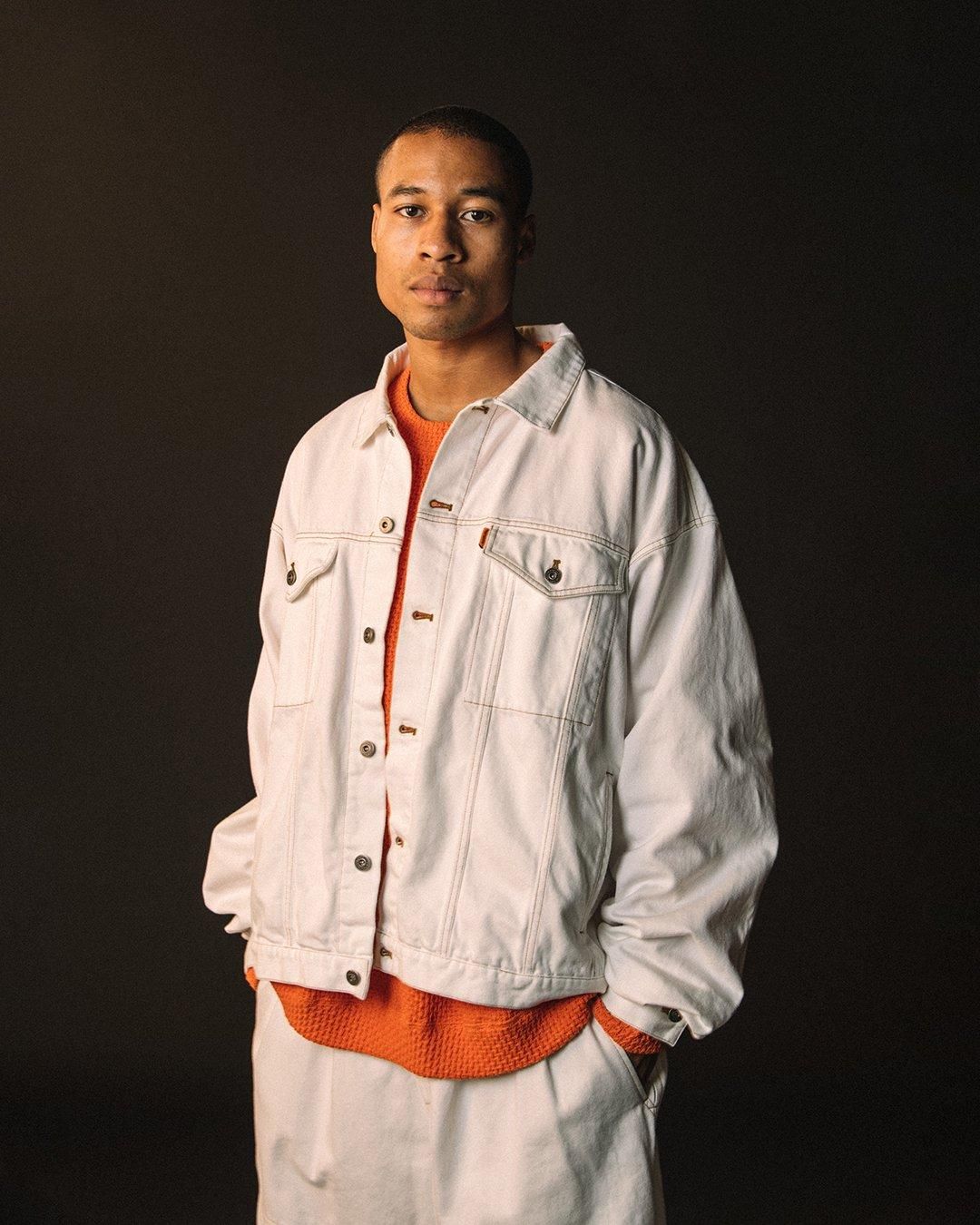 LABEL LOGO DENIM JACKET - TIGHTBOOTH® タイトブース LABEL LOGO DENIM JACKET - TIGHTBOOTH® タイトブース