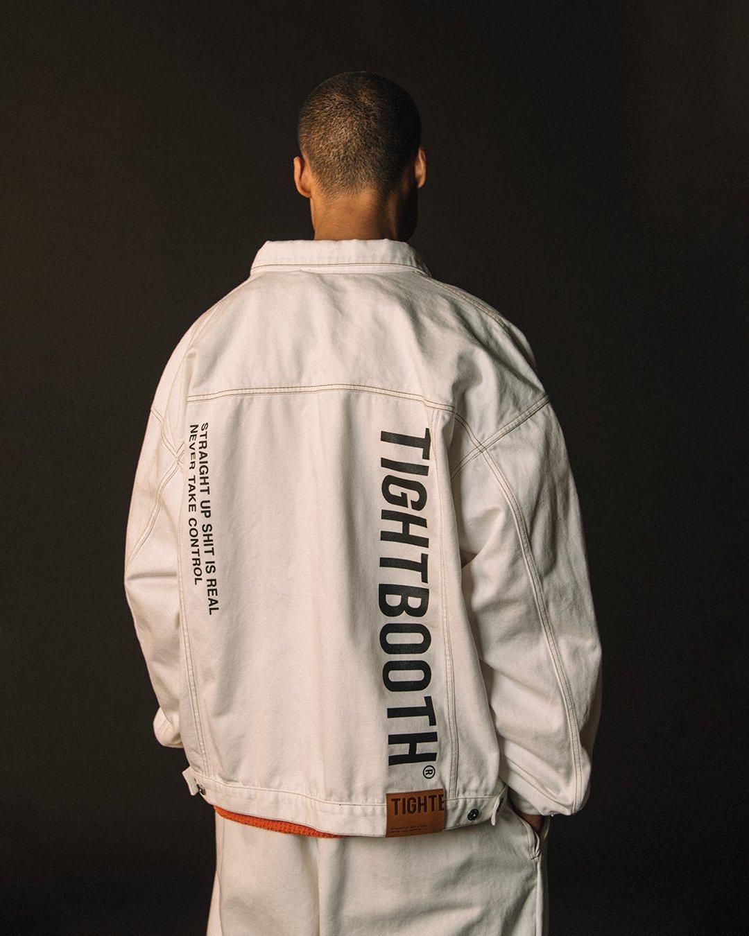 LABEL LOGO DENIM JACKET - TIGHTBOOTH® タイトブース LABEL LOGO DENIM JACKET - TIGHTBOOTH® タイトブース