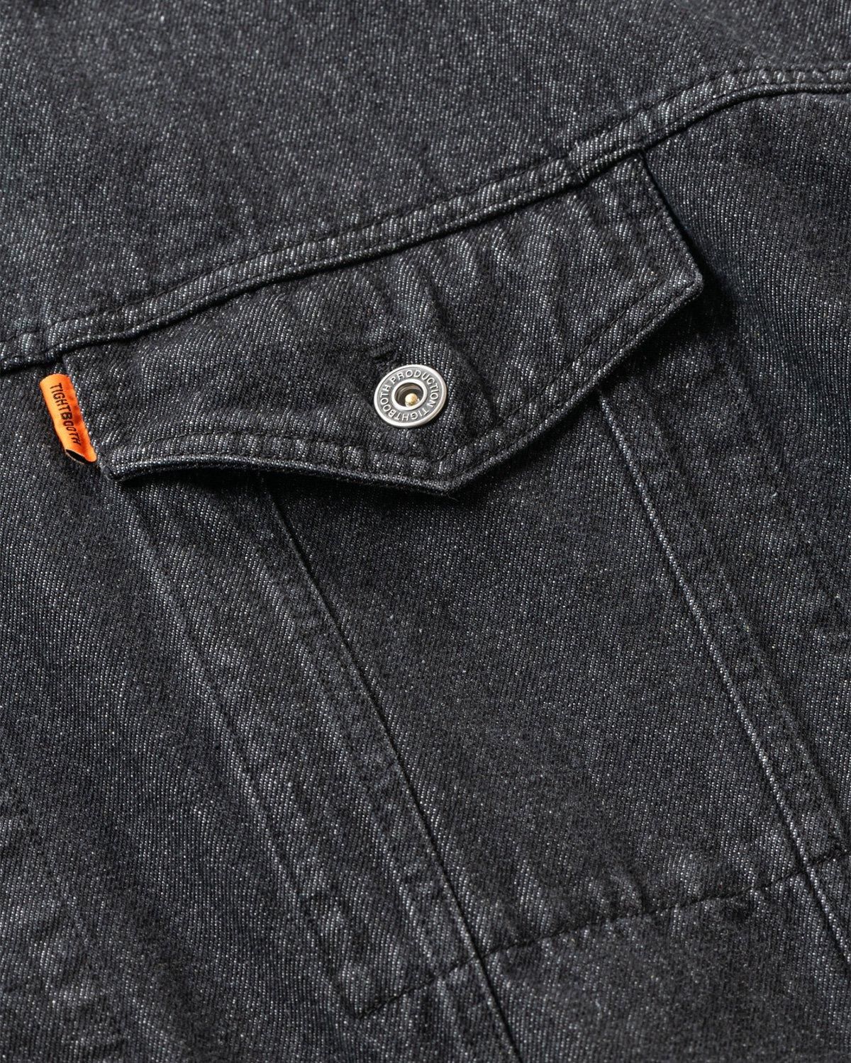 LABEL LOGO DENIM JACKET - TIGHTBOOTH® タイトブース LABEL LOGO DENIM JACKET - TIGHTBOOTH® タイトブース