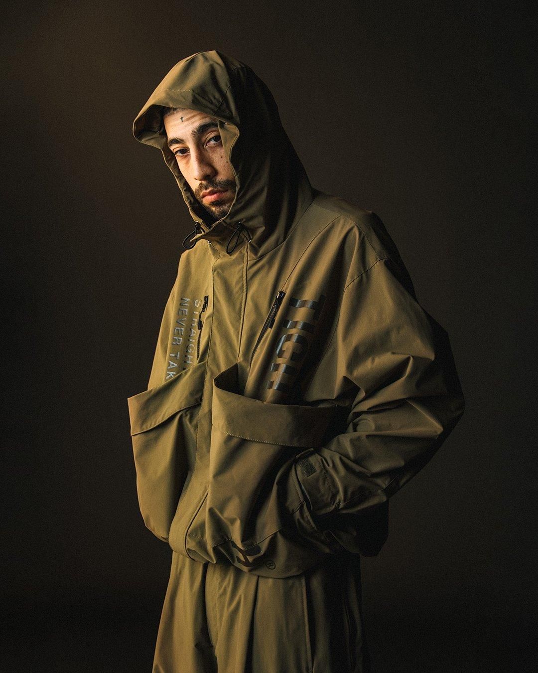 TIGHTBOOTH / HOODED TACTICAL JACKET / KHAKI | LATITUDE