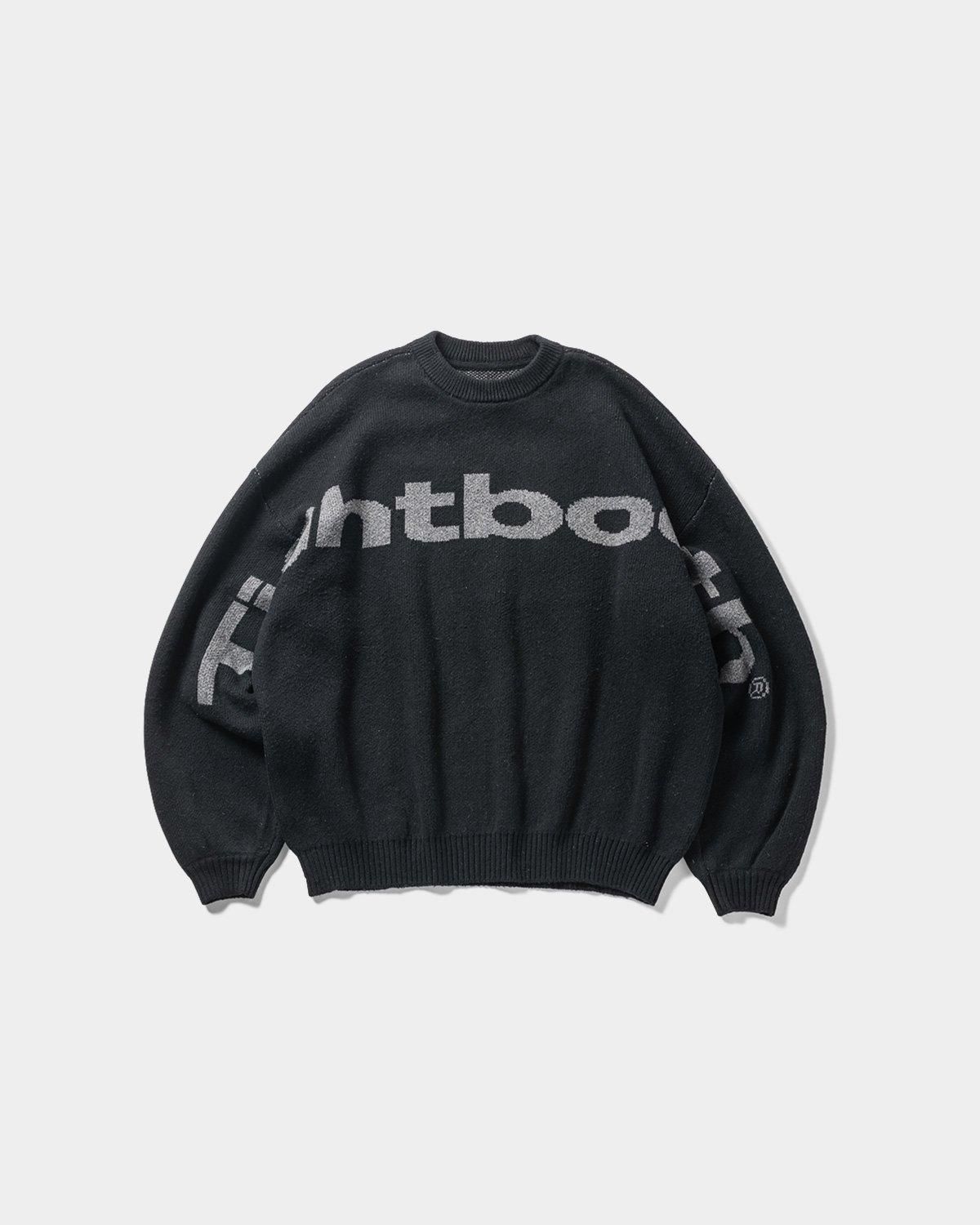 BIG LOGO KNIT SWEATER - TIGHTBOOTH® タイトブース BIG LOGO KNIT SWEATER - TIGHTBOOTH® タイトブース