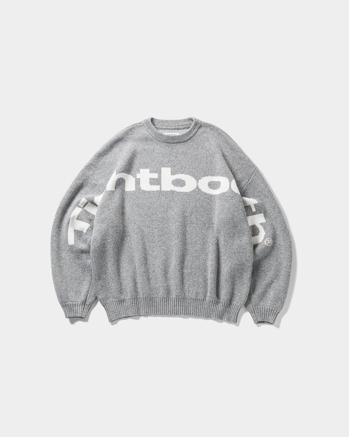BIG LOGO KNIT SWEATER - TIGHTBOOTH® タイトブース BIG LOGO KNIT SWEATER - TIGHTBOOTH® タイトブース