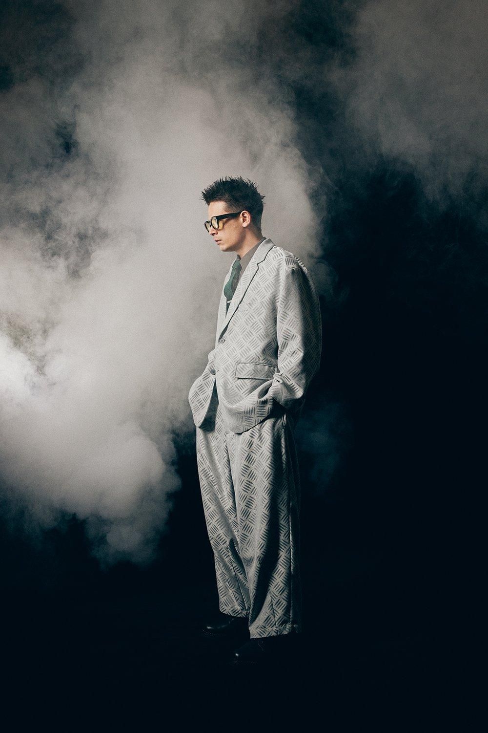 FORMAL CHECKER PLATE BAGGY SLACKS - TIGHTBOOTH® タイトブース FORMAL CHECKER PLATE BAGGY SLACKS - TIGHTBOOTH® タイトブース
