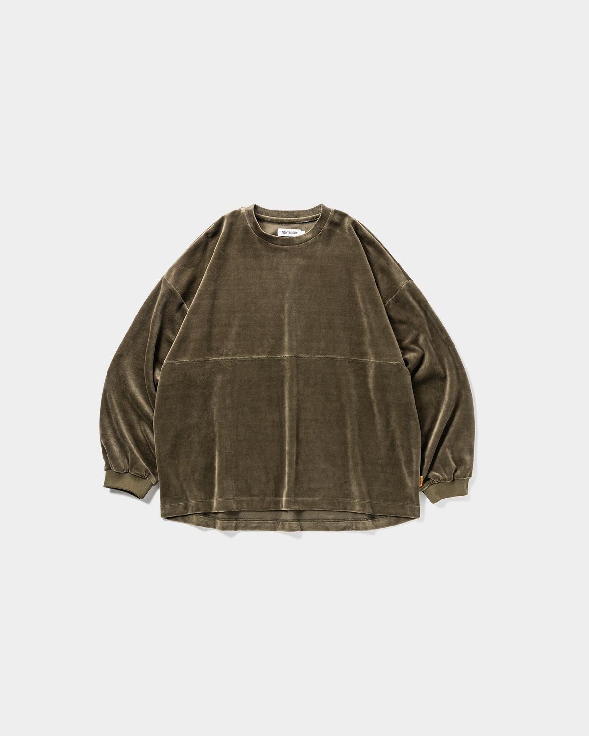 VELOUR CREW L/S SHIRT - TIGHTBOOTH® タイトブース VELOUR CREW L/S SHIRT - TIGHTBOOTH® タイトブース