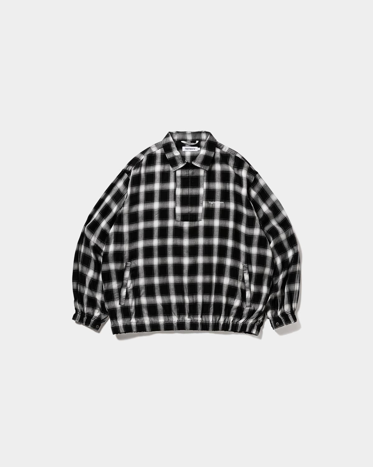 PLAID HALF ZIP L/S SHIRT - TIGHTBOOTH® タイトブース PLAID HALF ZIP L/S SHIRT - TIGHTBOOTH® タイトブース