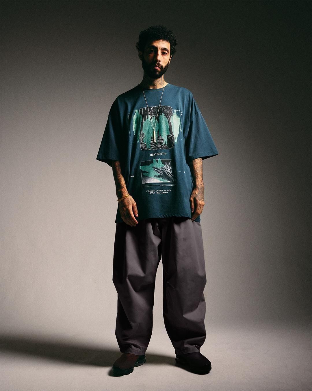 HERRINGBONE BALLOON PANTS - TIGHTBOOTH® タイトブース HERRINGBONE BALLOON PANTS - TIGHTBOOTH® タイトブース