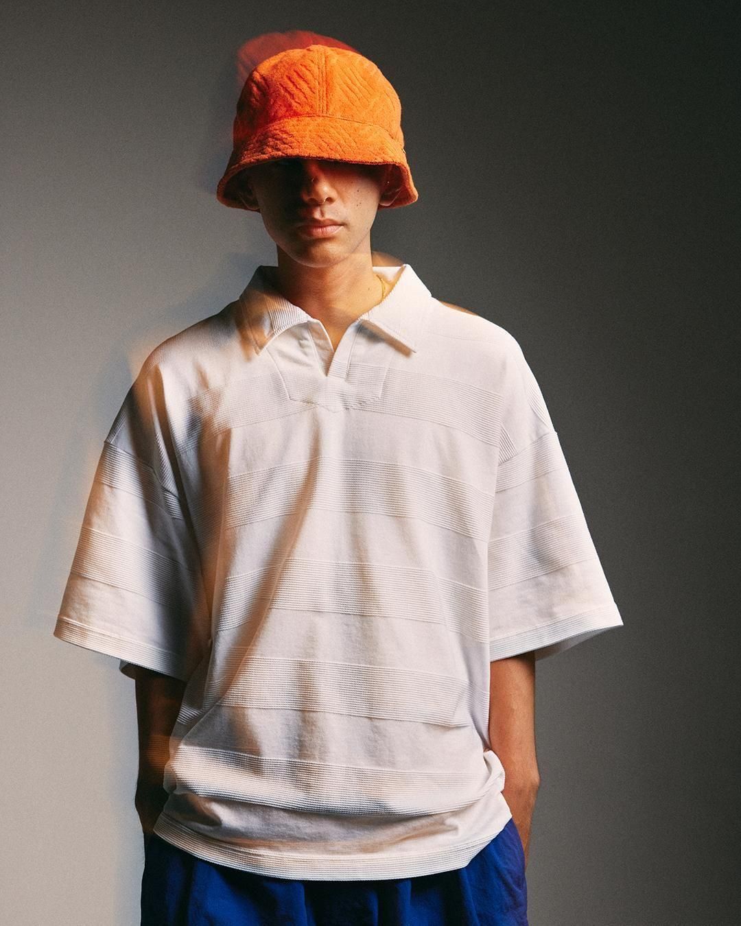 トップス tightbooth RIDGE BORDER OPEN POLO RIDGE BORDER OPEN POLO - TIGHTBOOTH® タイトブース