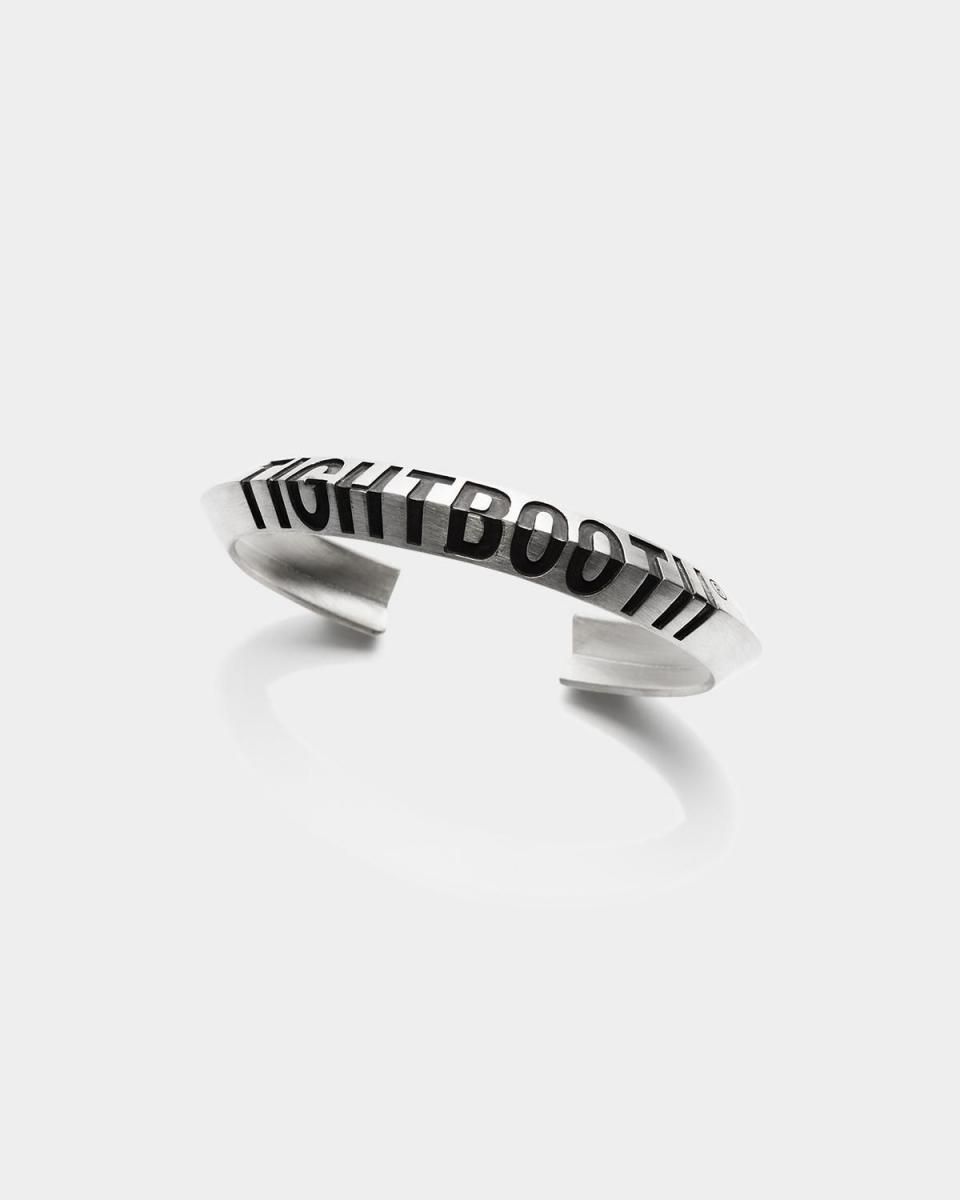 ANGLE IRON BANGLE - Silver