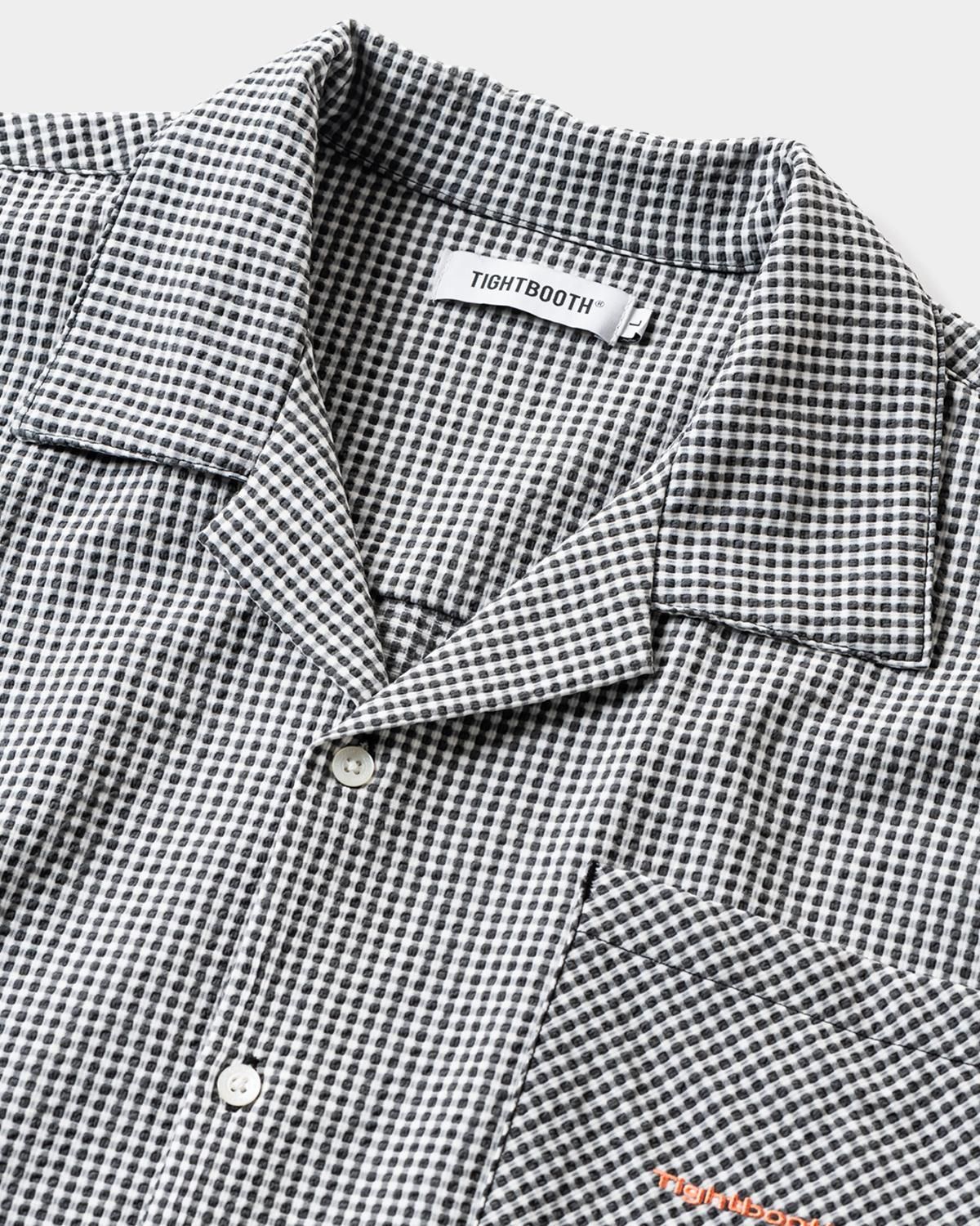 トップス TBPR SEERSUCKER ALOHA PANTS B/W GINGHAM TBPR SEERSUCKER ALOHA PANTS B/W GINGHAM