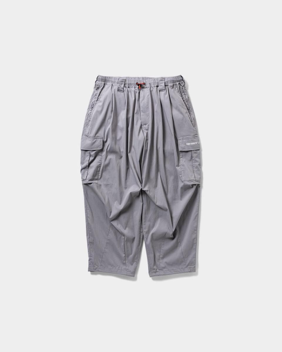 SEERSUCKER CARGO BALLOON PANTS