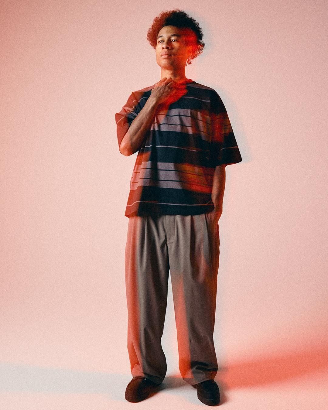 トップス PANEL BORDER S/S T-SHIRT Graphpaper (グラフペーパー) Panel Border S/S Tee / パネル