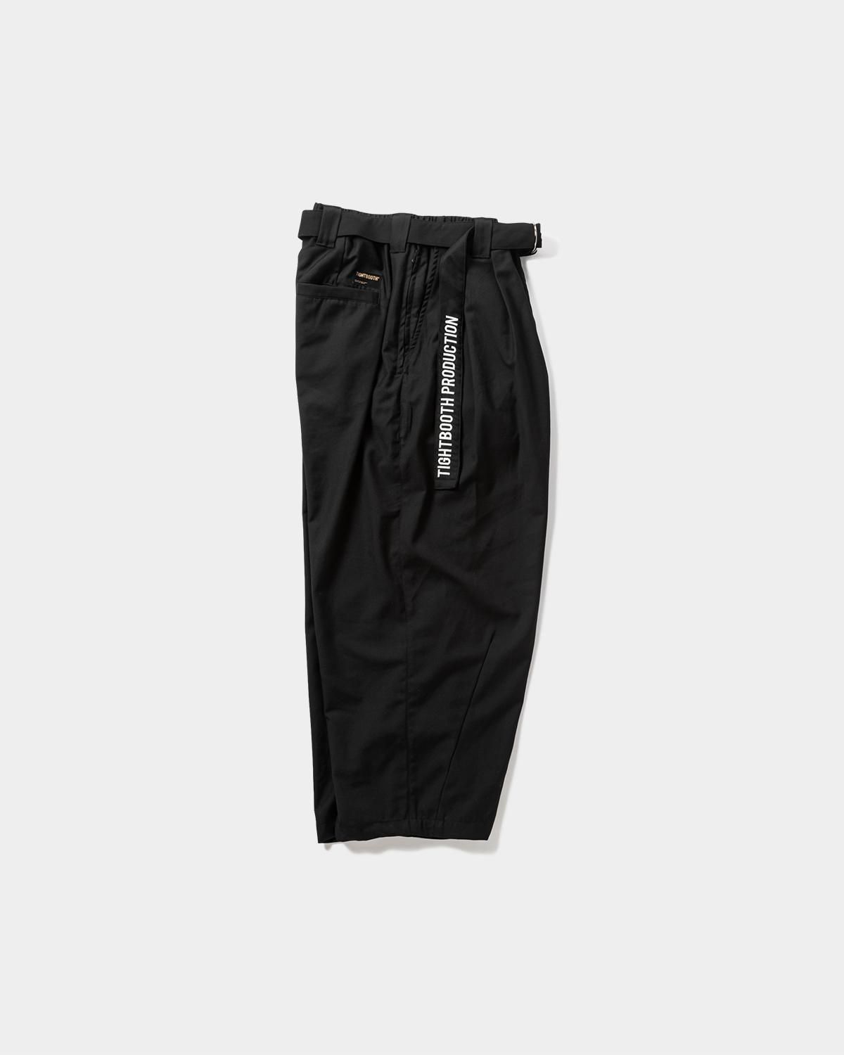 パンツ TIGHTBOOTH BAGGY SLACKS BLACK BAGGY SLACKS - TIGHTBOOTH® タイトブース オフィシャルウェブサイト
