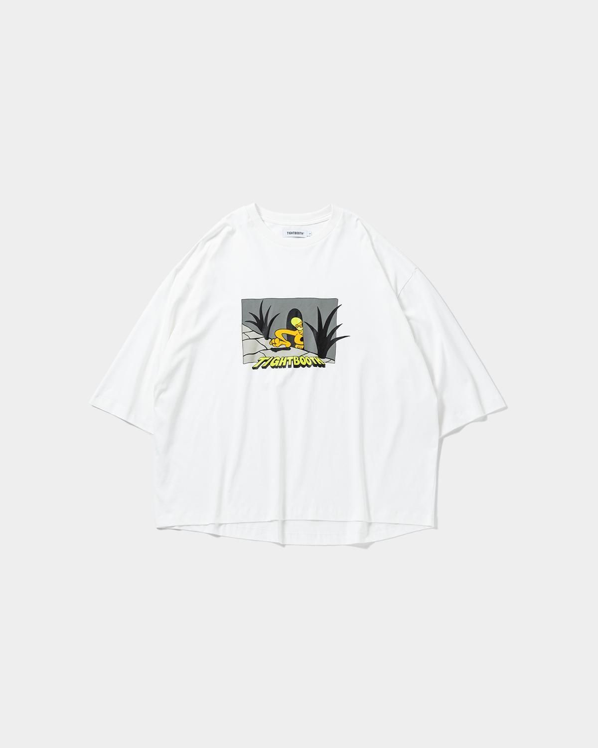 【新品】TIGHTBOOTHタイトブースSKIPPER SHIRTオリーブL TIGHTBOOTH（タイトブース）HONEYCOMB BORDER T-SHIRT - birnest