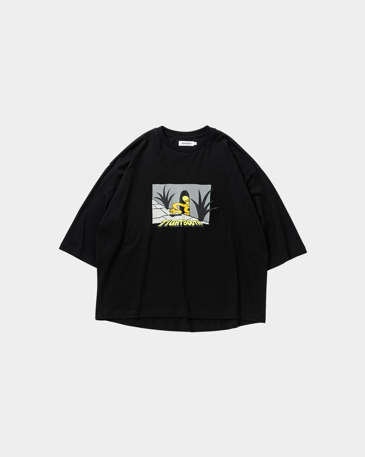 【新品】TIGHTBOOTHタイトブースSKIPPER SHIRTオリーブL BIG YELLOW 3/4 SLEEVE T-SHIRT - TIGHTBOOTH® タイトブース