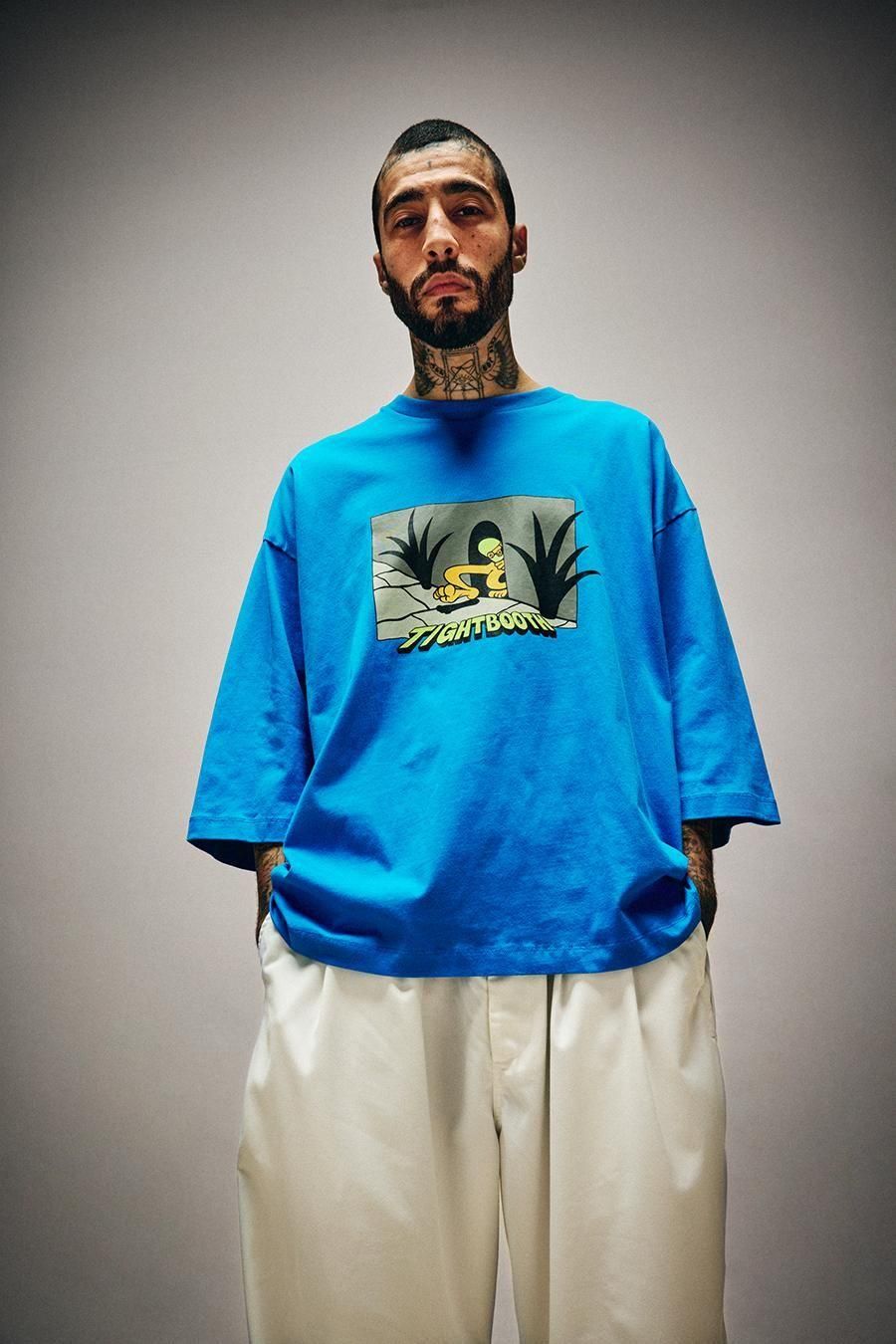 BIG YELLOW 3/4 SLEEVE T-SHIRT - TIGHTBOOTH® タイトブース