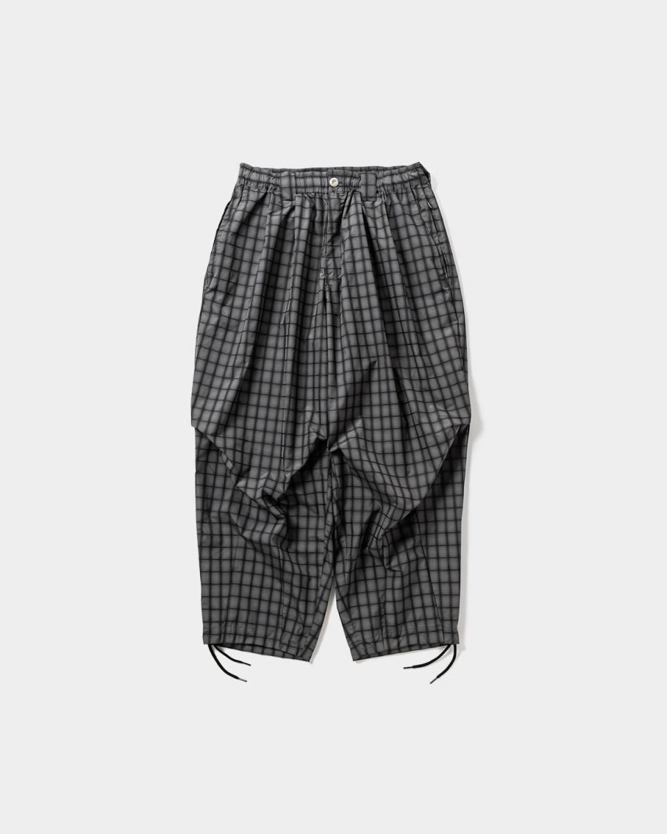 PLAID LIGHT BALLOON PANTS
