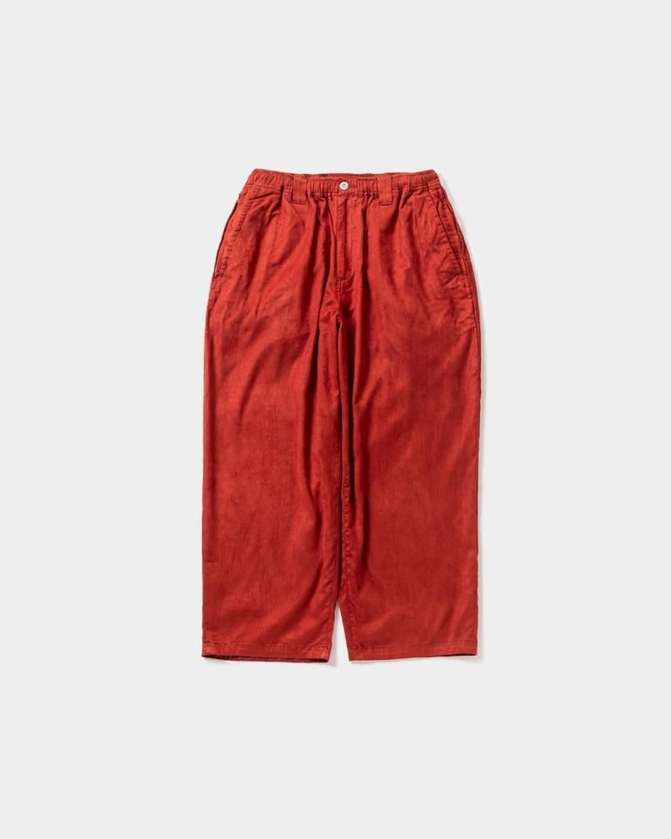 SUEDE BAGGY PANTS