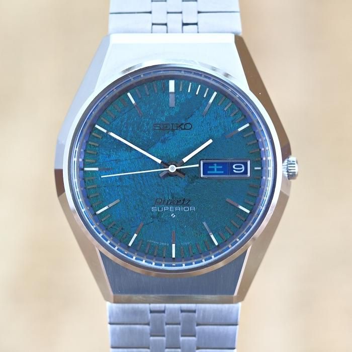 Seiko Superior SS QZ Morpho Dial 3883-7000 セイコー スーペリア