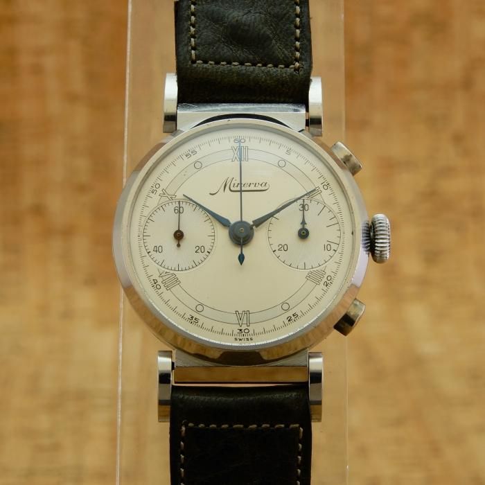 Minerva Chronograph SS ManualWind Cal.13-20CH